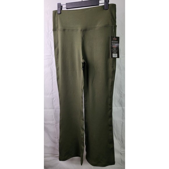 Cali Sport Olive Yoga Running Training Leggings Small Boot Cut New With… - Picture 2 of 4